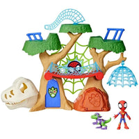 Thumbnail for Spidey and his Amazing Friends Dino-Webs Treehouse Playset Marvel