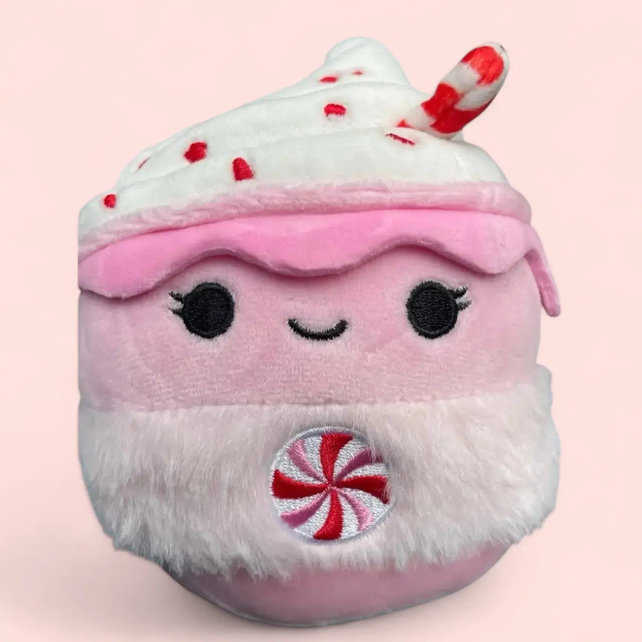 Squishmallow Christmas Plush Toy 5" Ethel Peppermint Latte Squishmallows