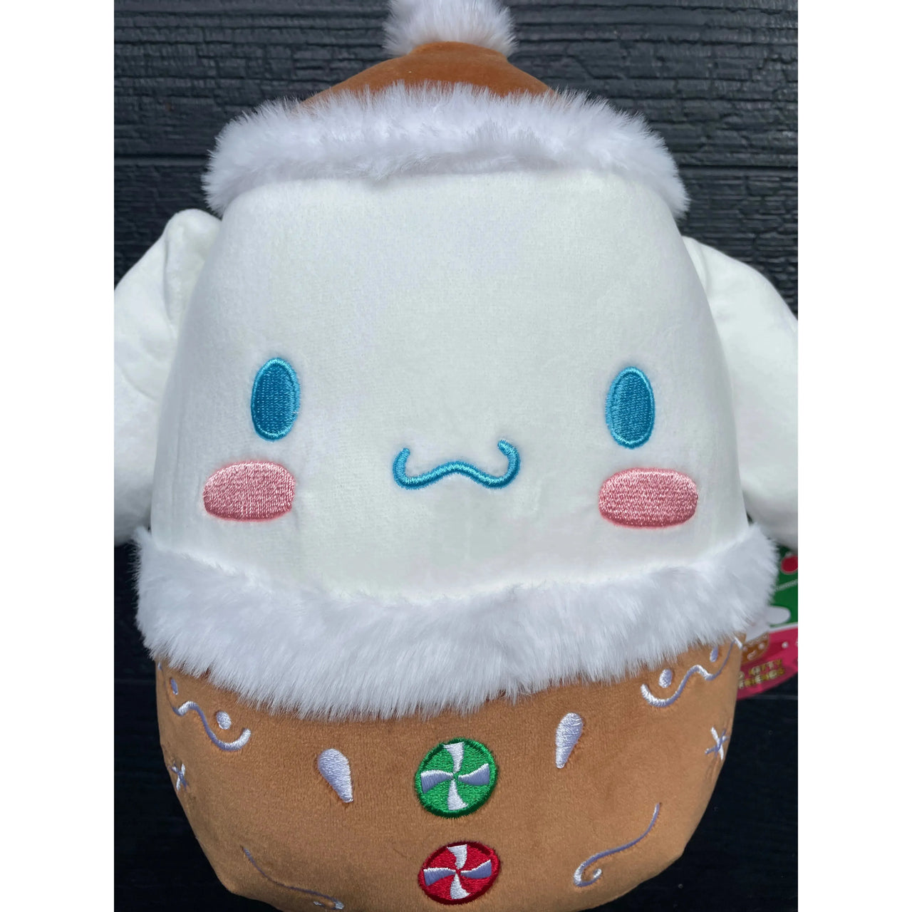 Squishmallow Christmas Sanrio 8" Cinnamoroll Gingerbread Plush Toy Squishmallows