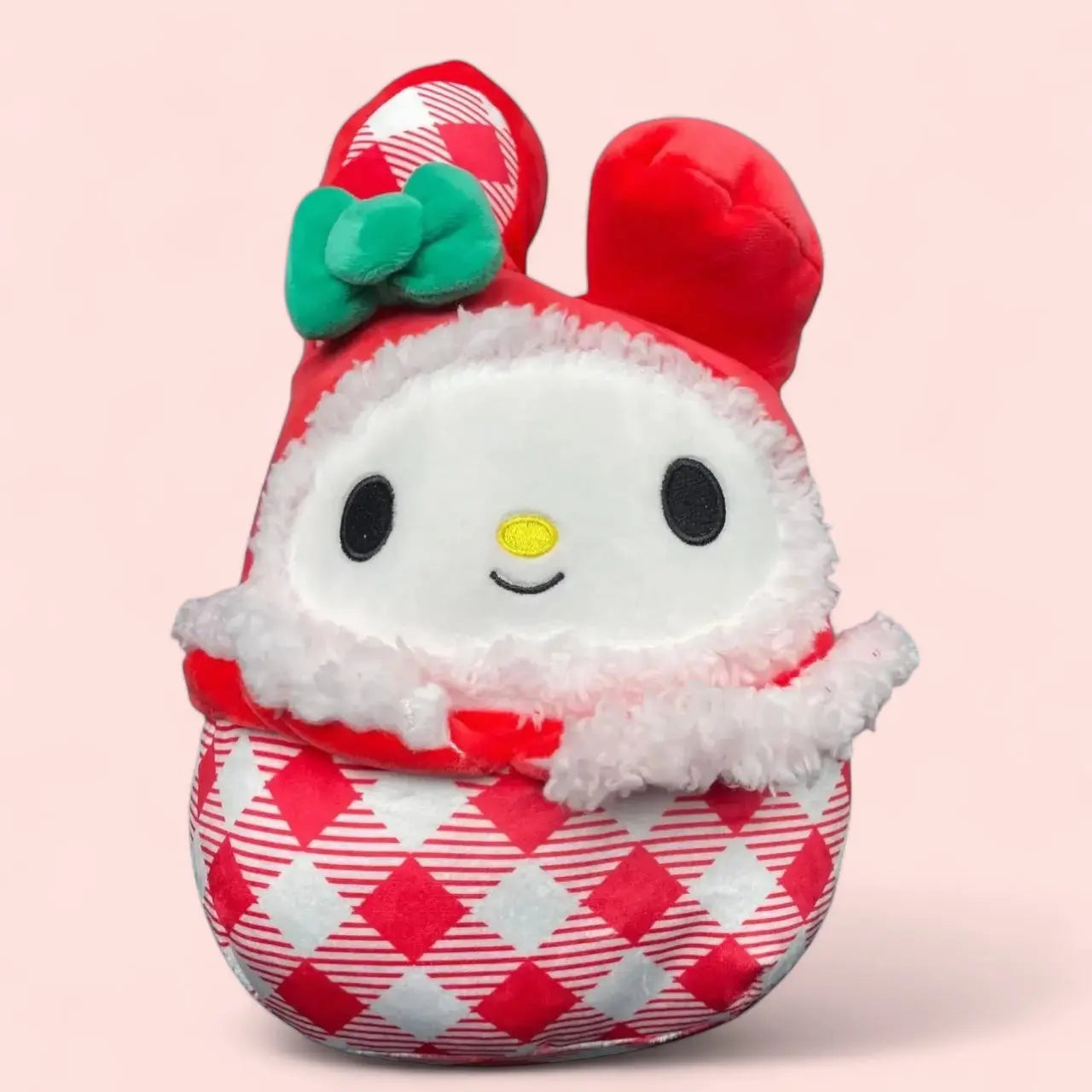 Squishmallow Christmas Sanrio Plush 8" My Melody Plaid Squishmallows