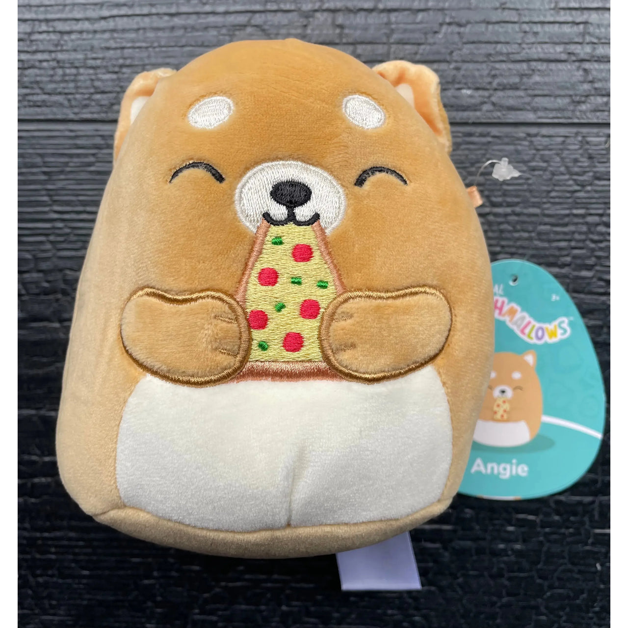 Squishmallow Plush Toy 5" Angie Shiba Inu with Pizza Squishmallows