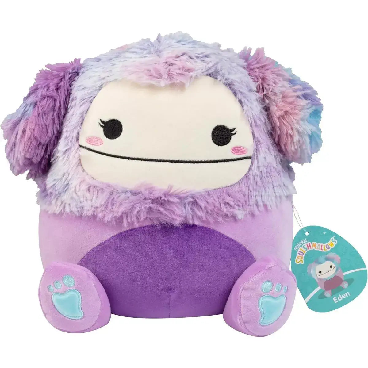 Squishmallow Plush Toy 8" Eden the Purple Bigfoot