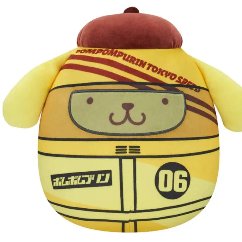 Squishmallow Sanrio Plush Toy 8" Pompompurin Tokyo Racer Squishmallows