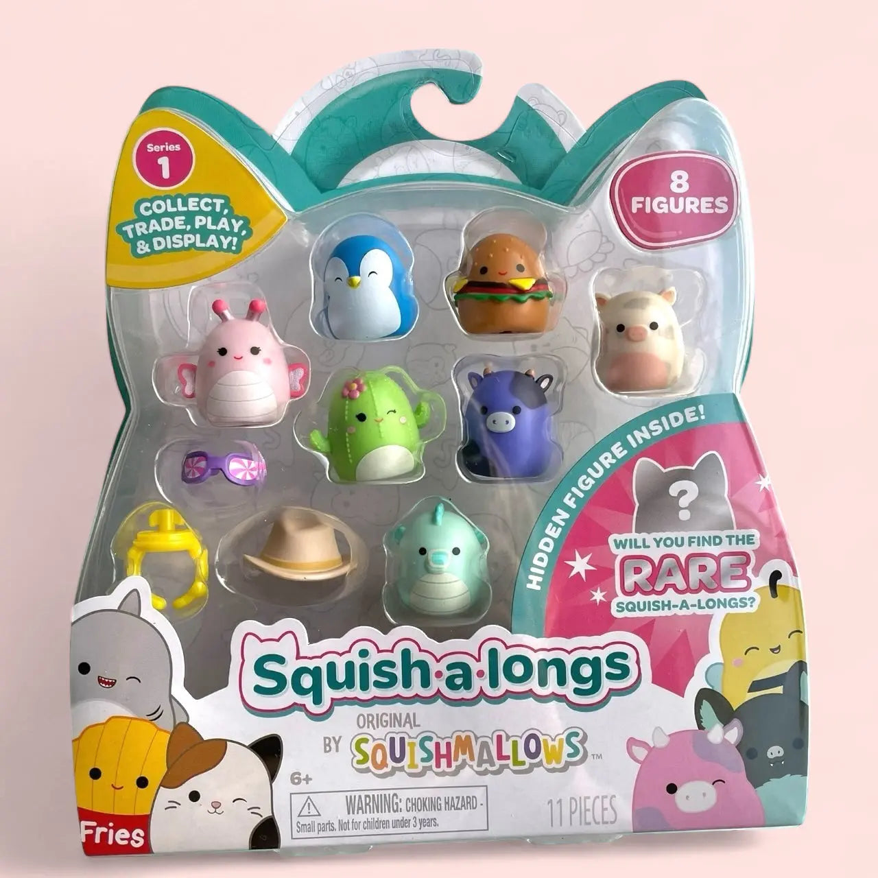 Squishmallow Squish a longs Mini Figures 8-Pack Style 1 3 cm Squishmallows