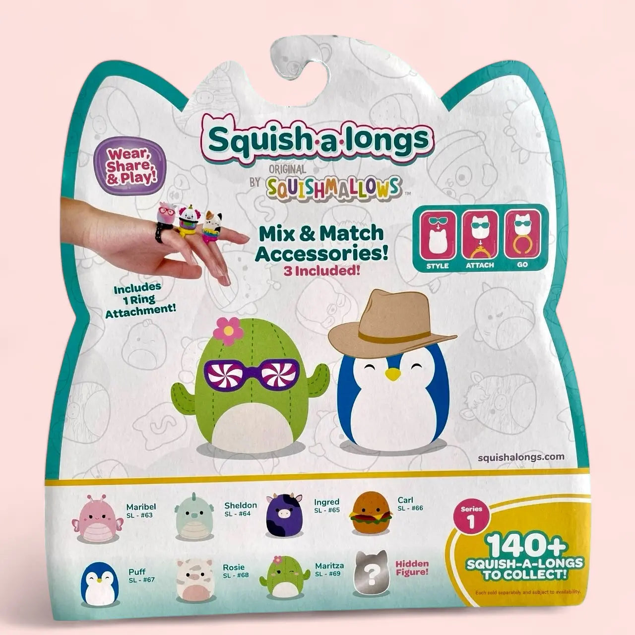 Squishmallow Squish a longs Mini Figures 8-Pack Style 1 3 cm Squishmallows