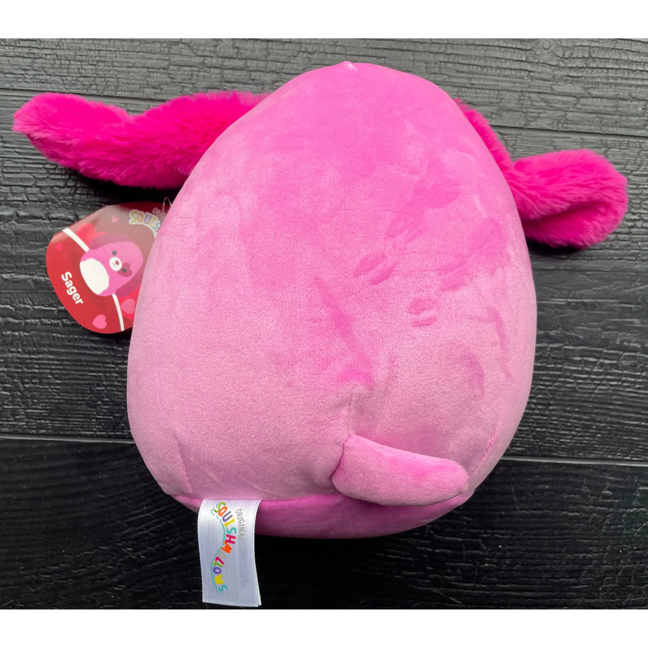 Squishmallow Valentine Plush Toy 8" Sager the Pink Dog Squishmallows