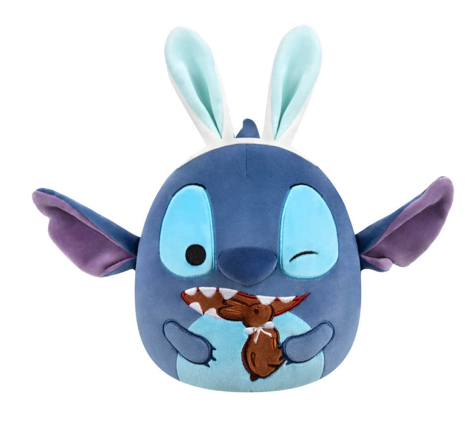 Squishmallow Easter Disney Plush Toy 8" Stitch with Chocolate Bunny