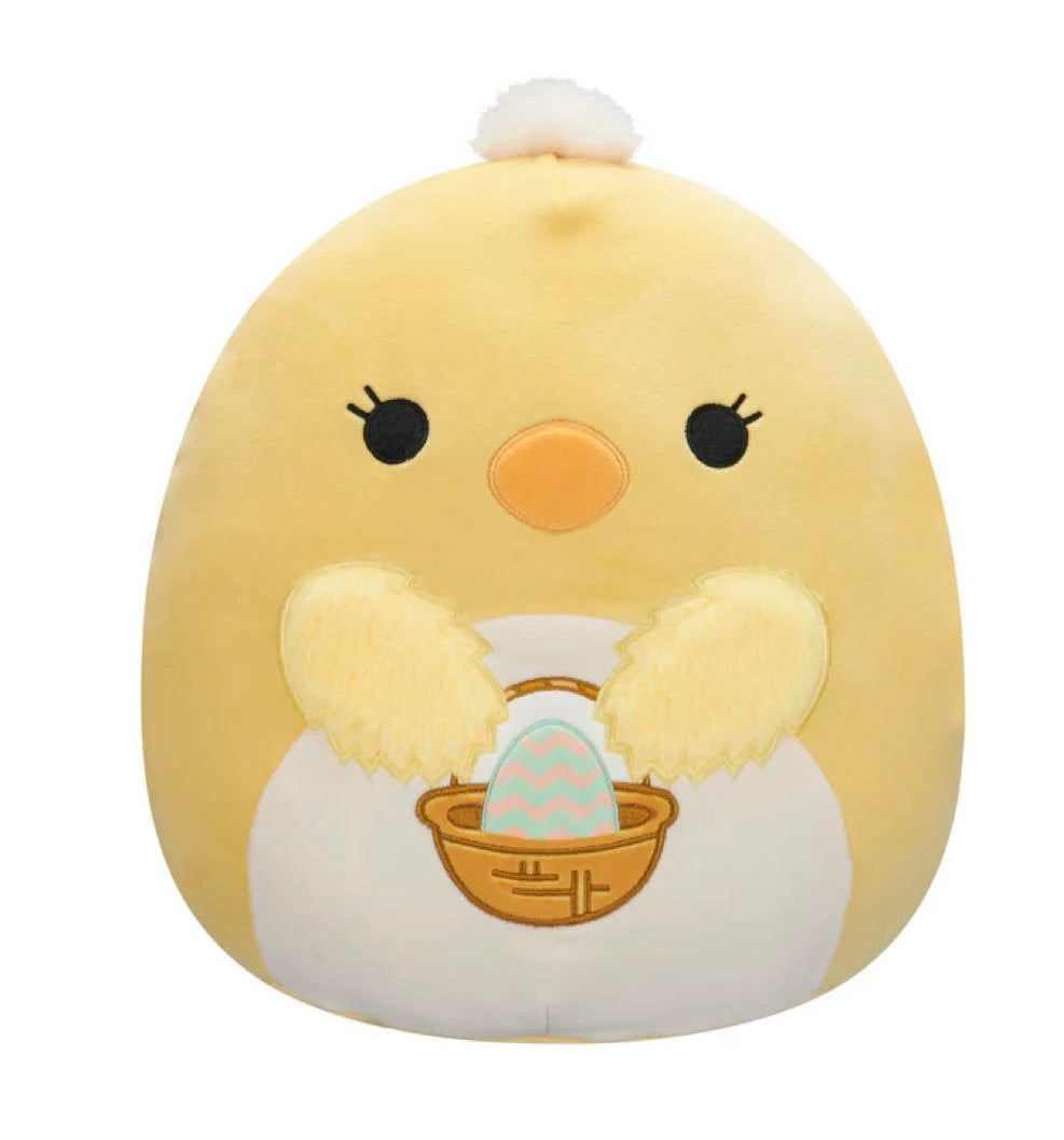 Squishmallow Easter Plush Toy 8" Aimee Chick with Basket