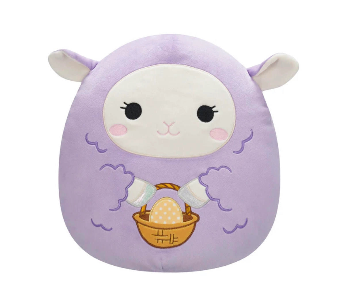 Squishmallow Easter Plush Toy 8" Beatrice Lamb with Basket