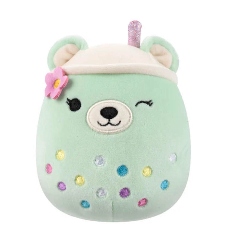 Squishmallow Easter Plush Toy 8" Mae the Boba Tea Bear