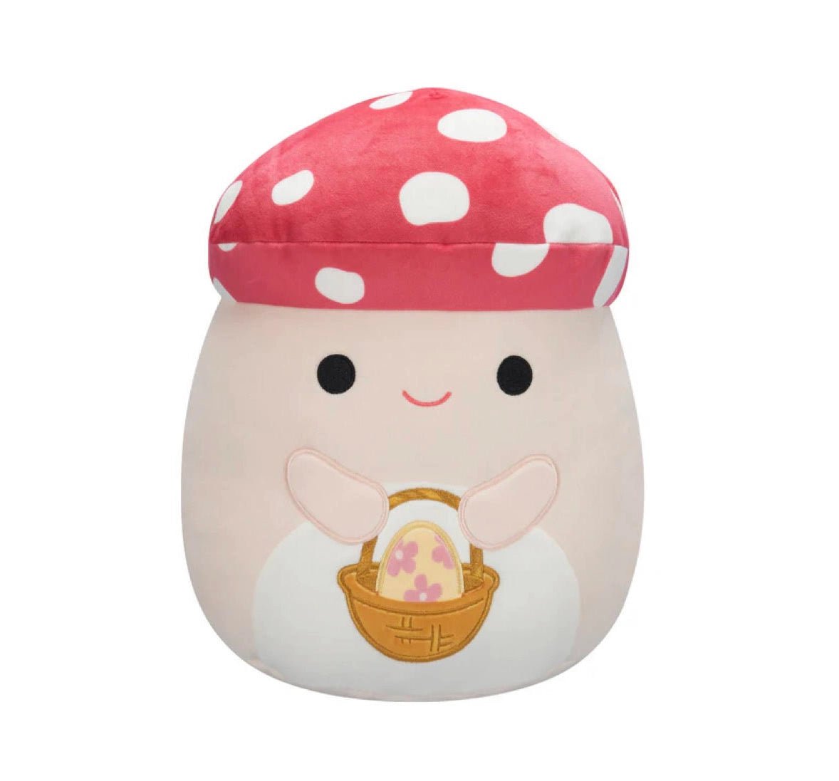 Squishmallow Easter Plush Toy 8" Malcolm Mushroom with Basket