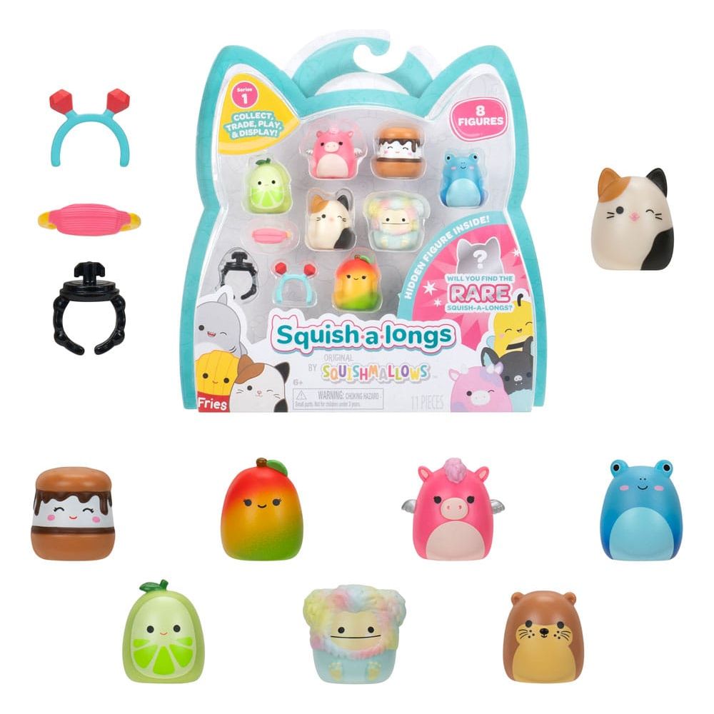 Squishmallow Squish a longs Mini Figures 8-Pack Style 2 3 cm Squishmallows