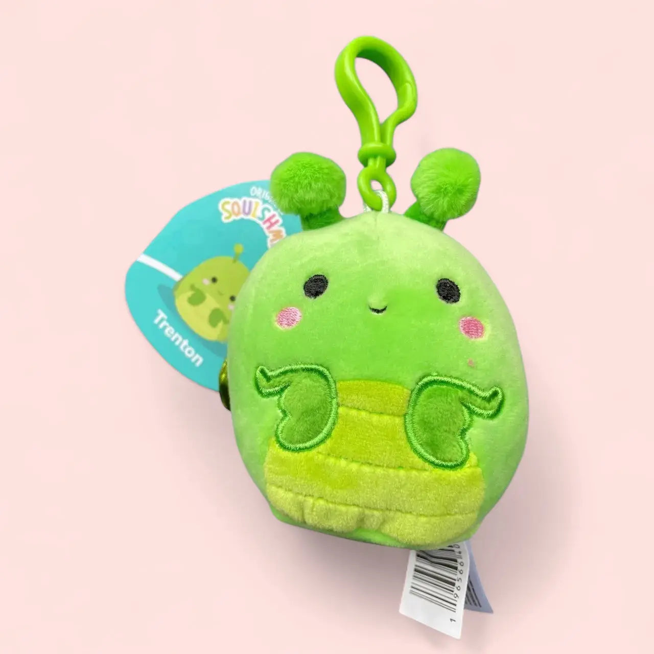 Squishmallows 3.5" Mini Clip-On Plush Trenton The Mantis Squishmallows