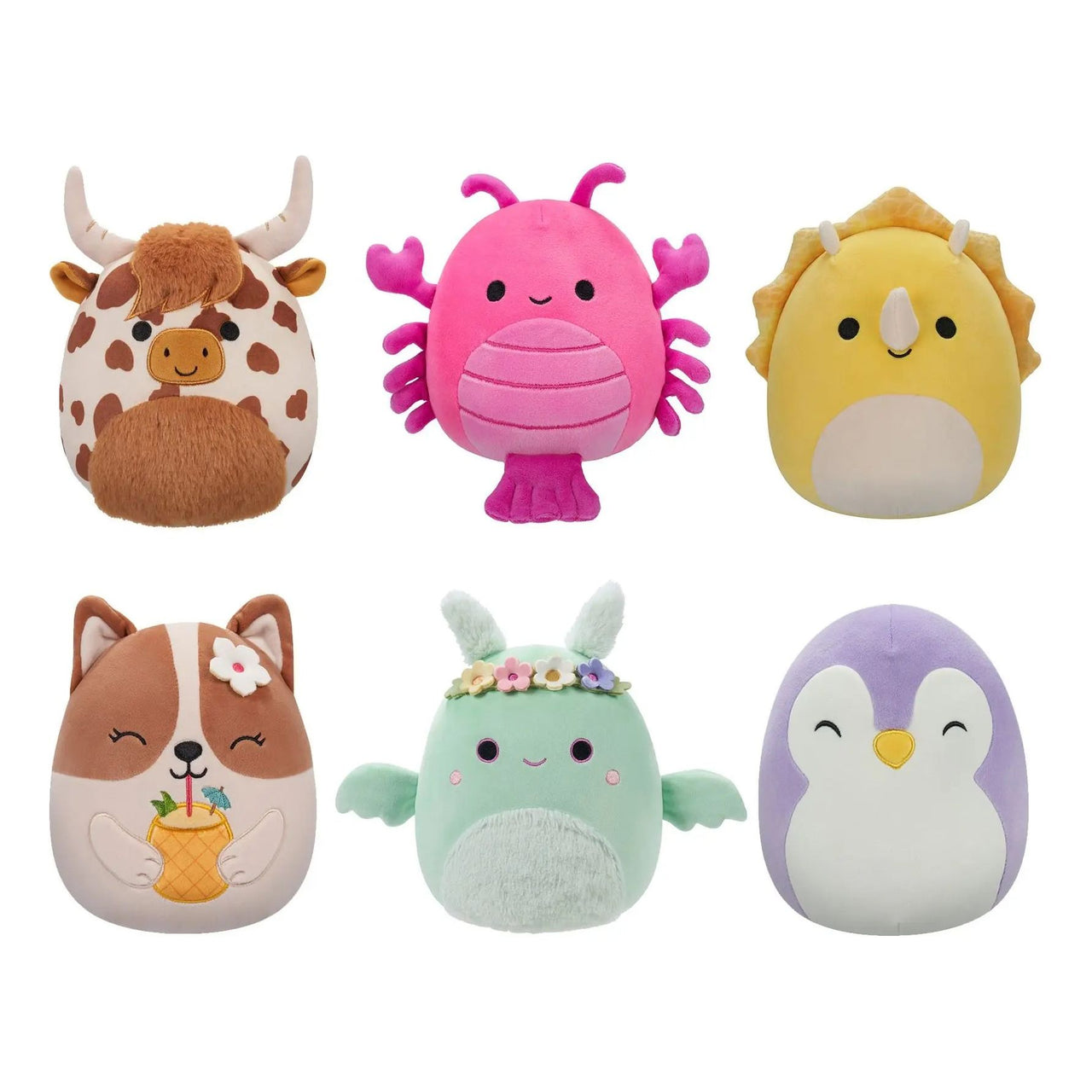 Squishmallows 7.5" Plush 6 Pack - Lancaster Regina Cordea Tove Elle Alonzo Squishmallows