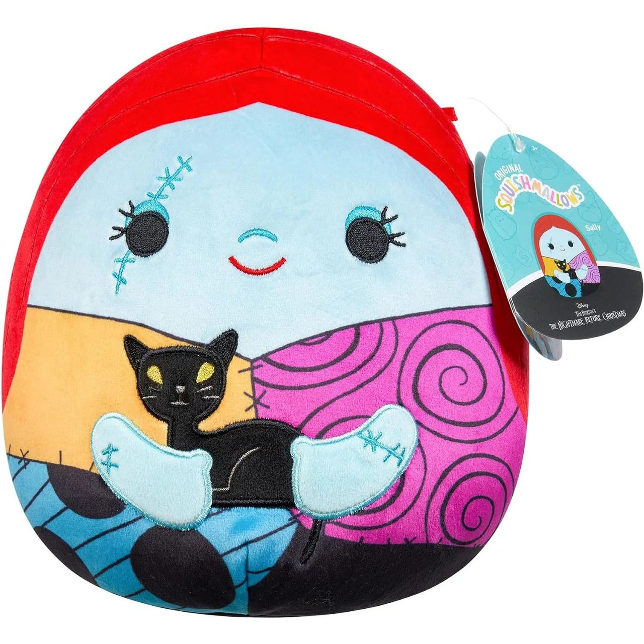 Squishmallows 8" Disney Nightmare Before Christmas Sally with Black Cat Squishmallows