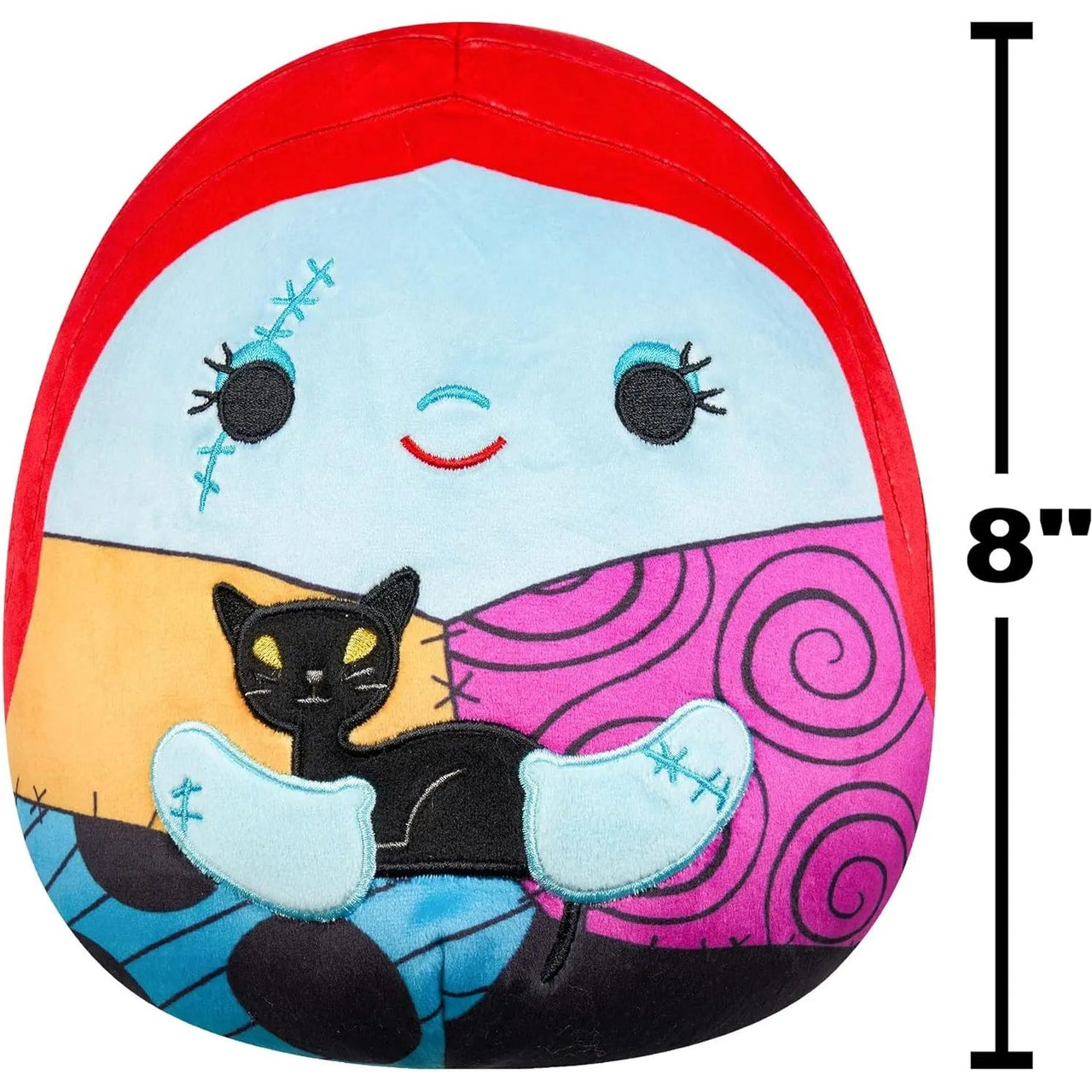 Squishmallows 8" Disney Nightmare Before Christmas Sally with Black Cat Squishmallows