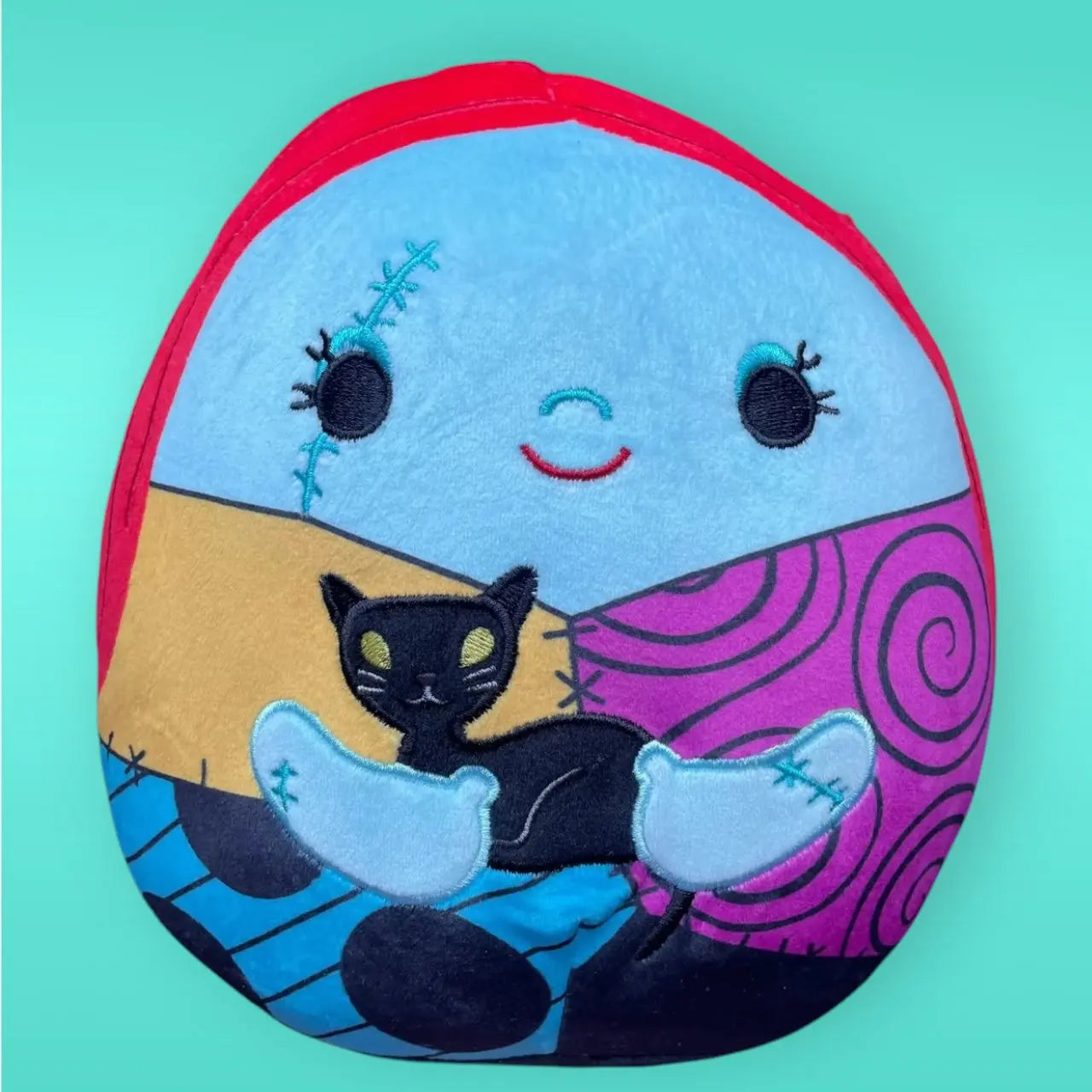 Squishmallows 8" Disney Nightmare Before Christmas Sally with Black Cat Squishmallows