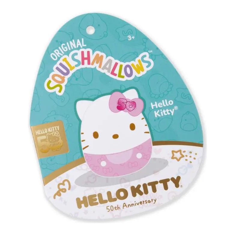 Squishmallows 8" Hello Kitty 50th Anniversary Pink Hello Kitty Squishmallows