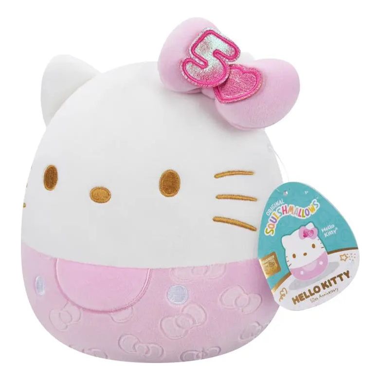 Squishmallows 8" Hello Kitty 50th Anniversary Pink Hello Kitty Squishmallows