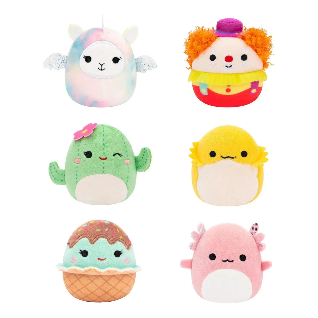 Squishmallows Micromallows 2.5" Plush 6 Pack - Lucy-May Bimbi Maritza Rodry Maya Archie Squishmallows