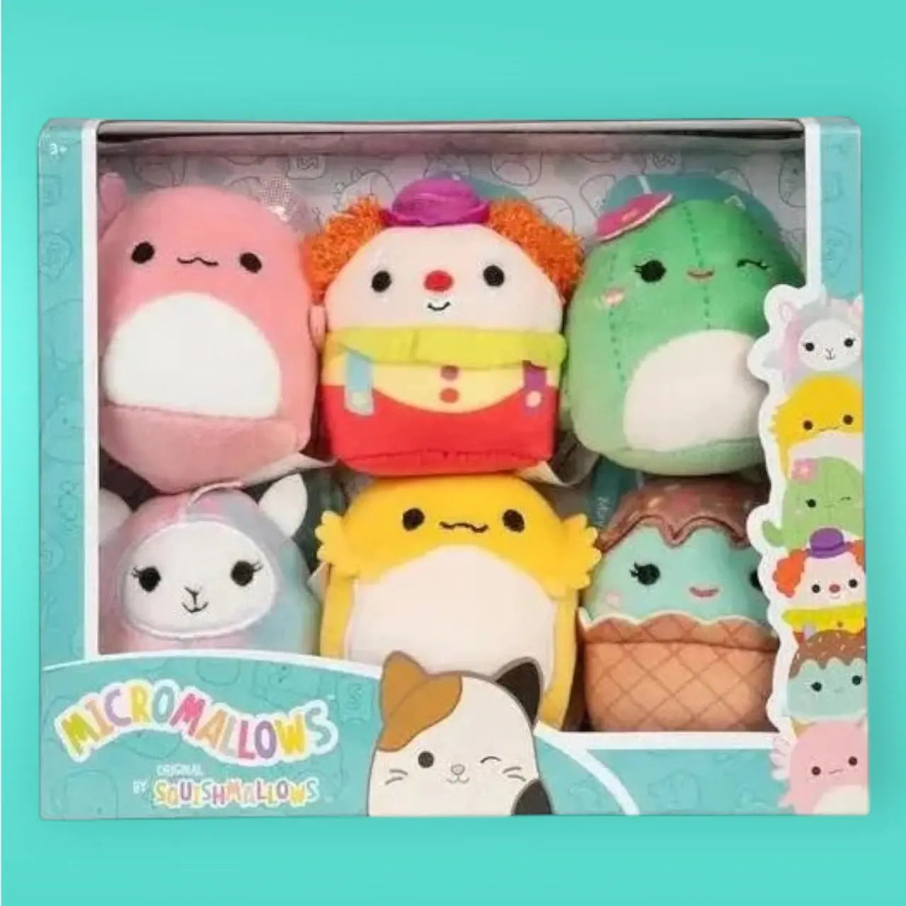 Squishmallows Micromallows 2.5" Plush 6 Pack - Lucy-May Bimbi Maritza Rodry Maya Archie Squishmallows