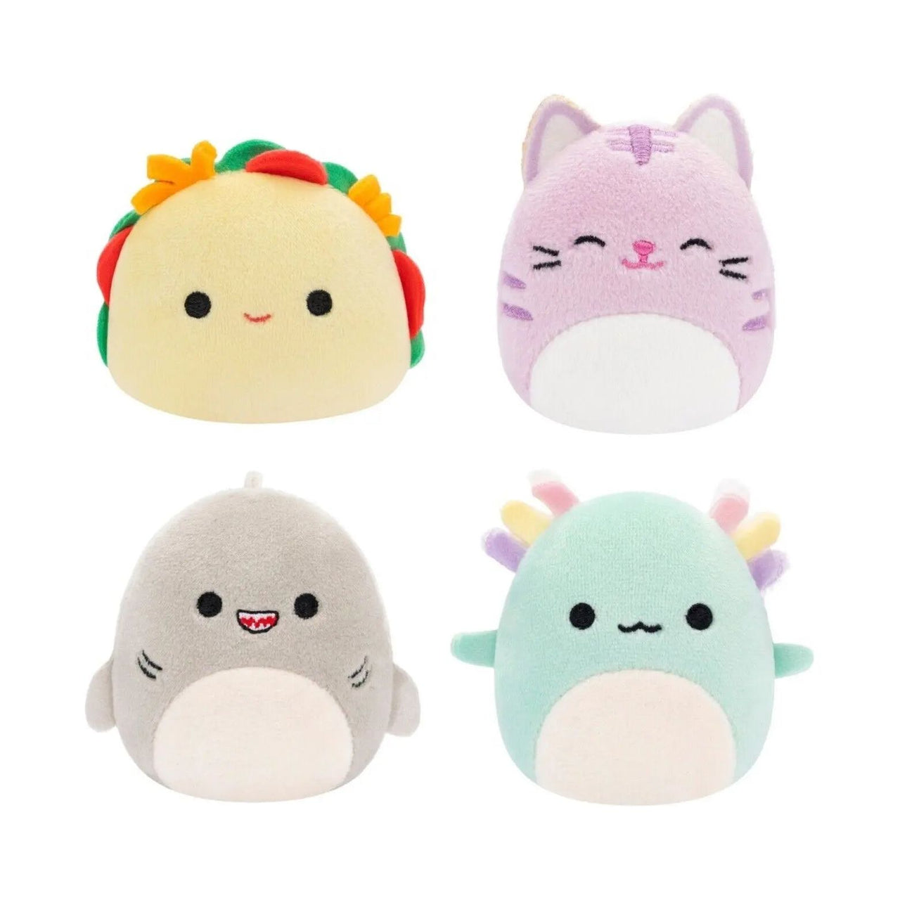 Squishmallows Micromallows Plush Figure 4-Pack A 5 cm - Gordon - Tex - Tabitha - Irina Squishmallows