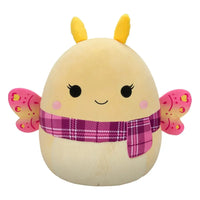 Thumbnail for Squishmallows Plush Figure Yellow Moth with Pink Plaid Scarf Miry 50 cm Squishmallows