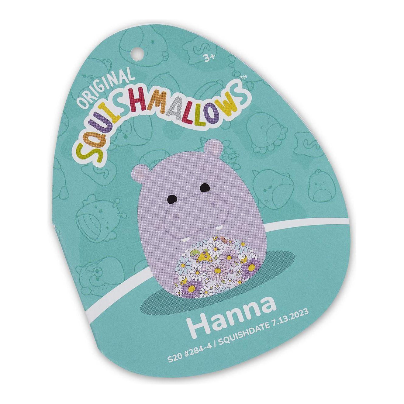 Squishmallows 20 Hanna the Purple Hippo Plush