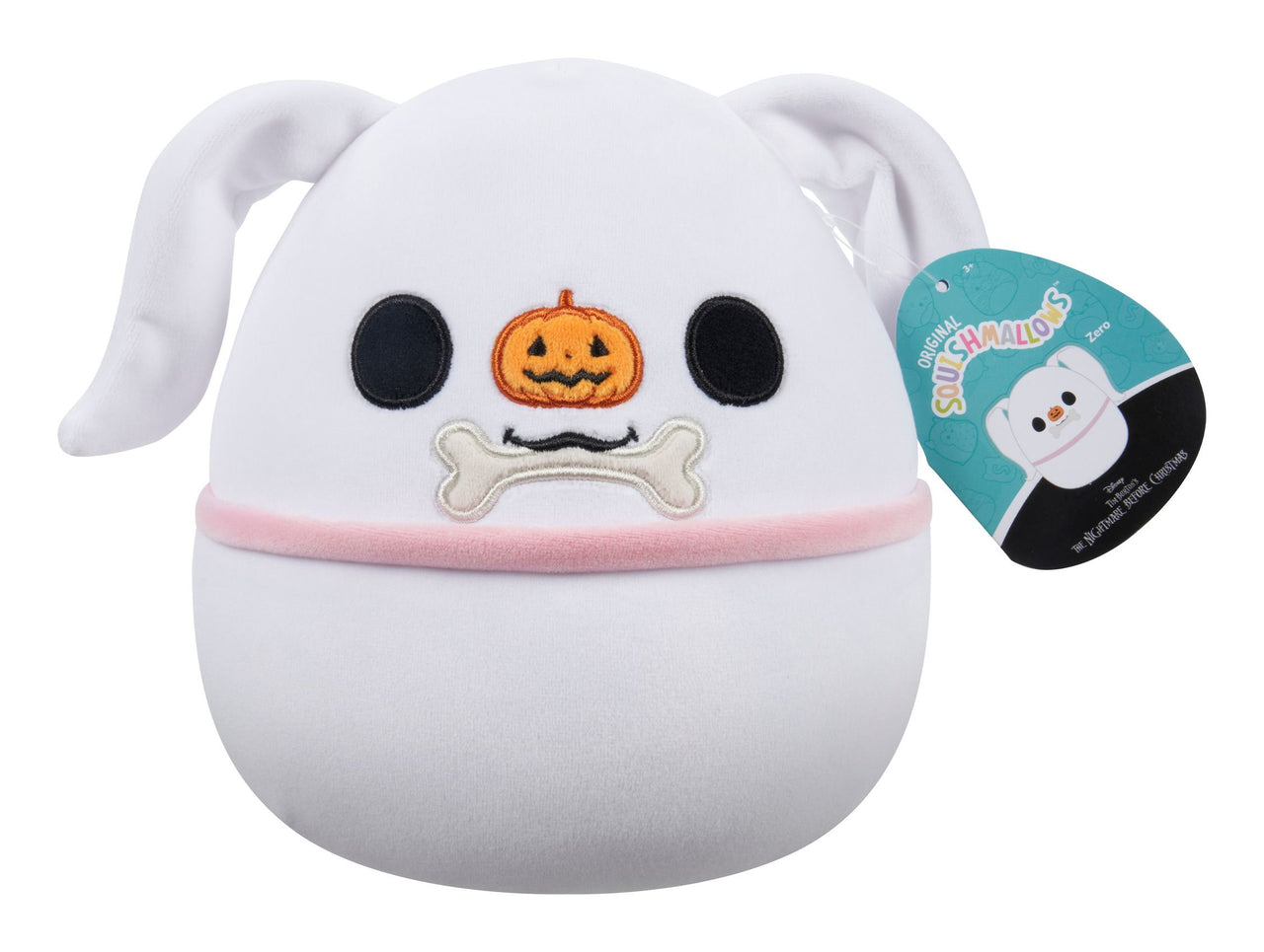 Squishmallows 8" Disney Nightmare Before Christmas Zero with Bone Plush Toy Squishmallows