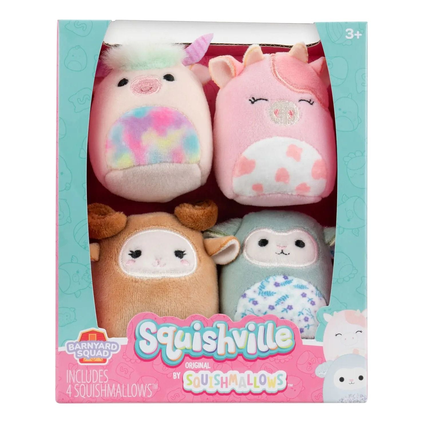 Squishville 2" Barnyard Squad 4 Pack Squishmallows