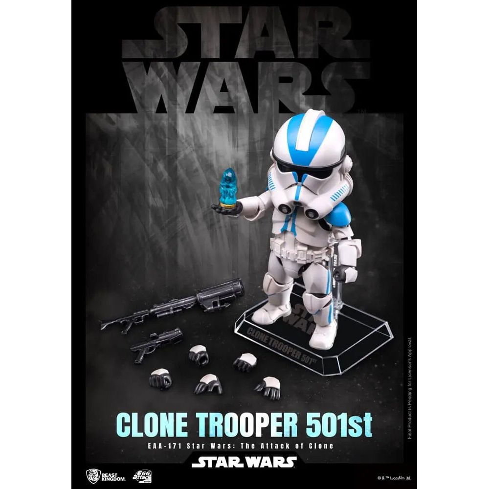 Star Wars Egg Attack Action Figure Clone Trooper 501st 16 cm Beast Kingdom