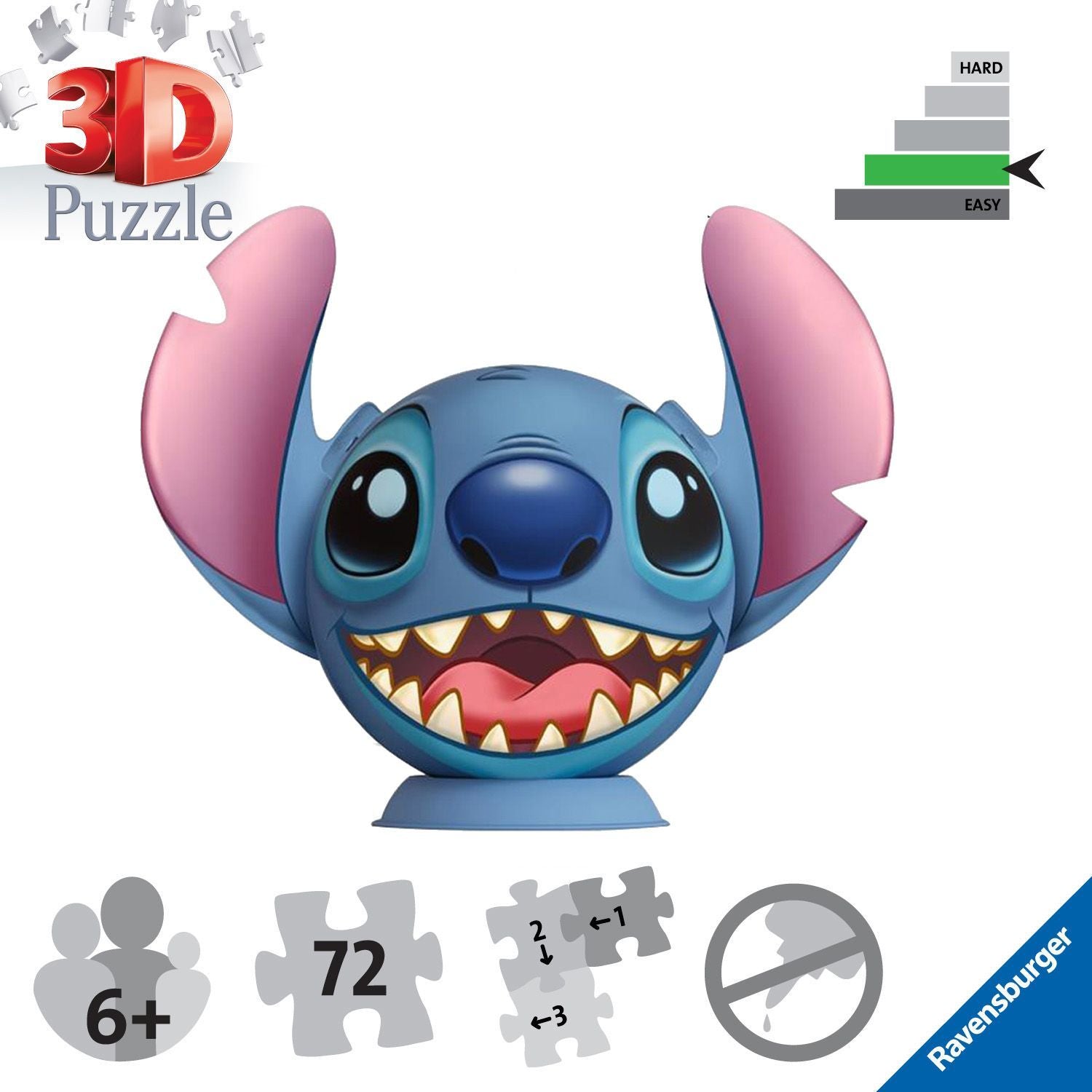 Disney Stitch 49 Piece Jigsaw Puzzle 3 Pack