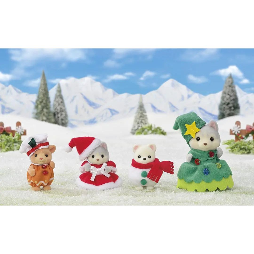 Sylvanian Families Happy Christmas Friends Figure 4 Pack Sylvanian Families