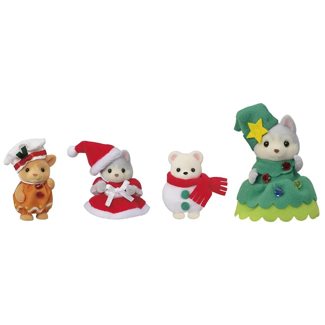 Sylvanian Families Happy Christmas Friends Figure 4 Pack Sylvanian Families