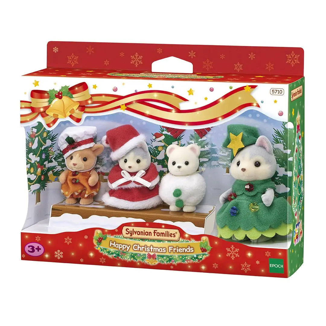 Sylvanian Families Happy Christmas Friends Figure 4 Pack Sylvanian Families