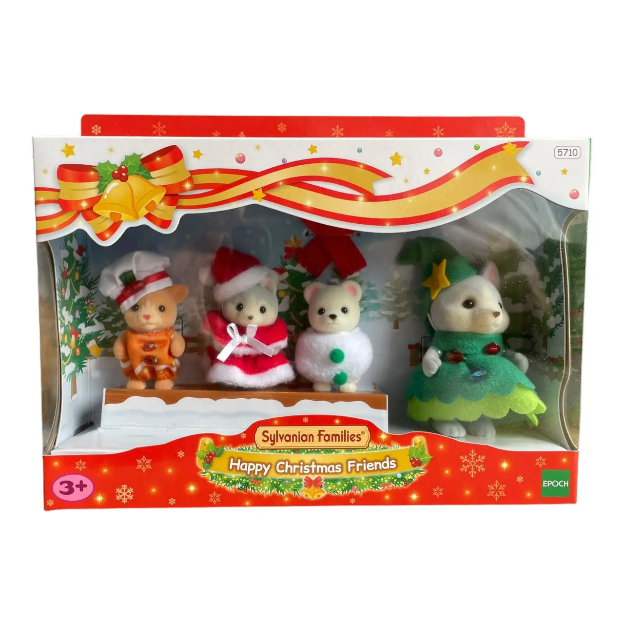 Sylvanian Families Happy Christmas Friends Figure 4 Pack Sylvanian Families