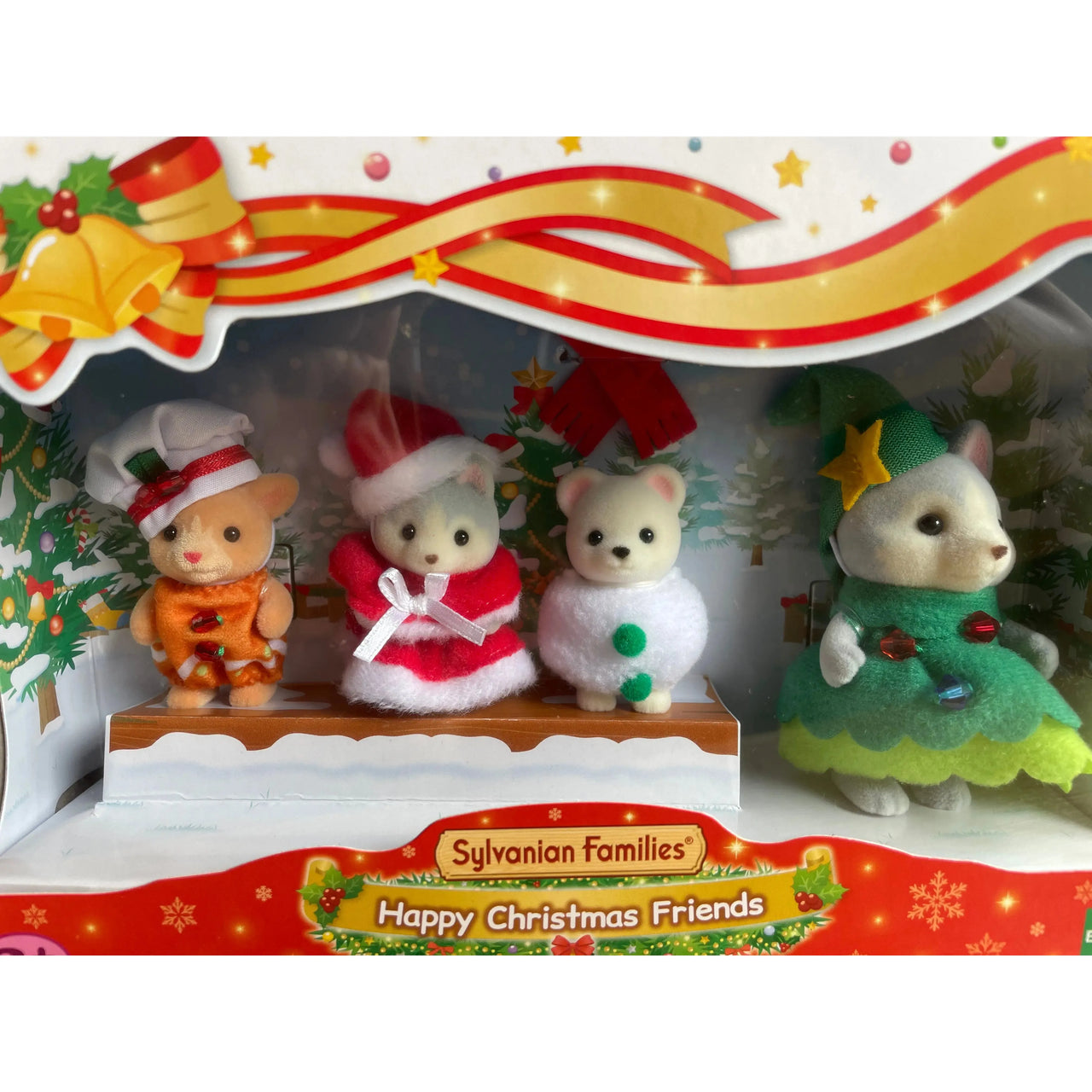 Sylvanian Families Happy Christmas Friends Figure 4 Pack Sylvanian Families