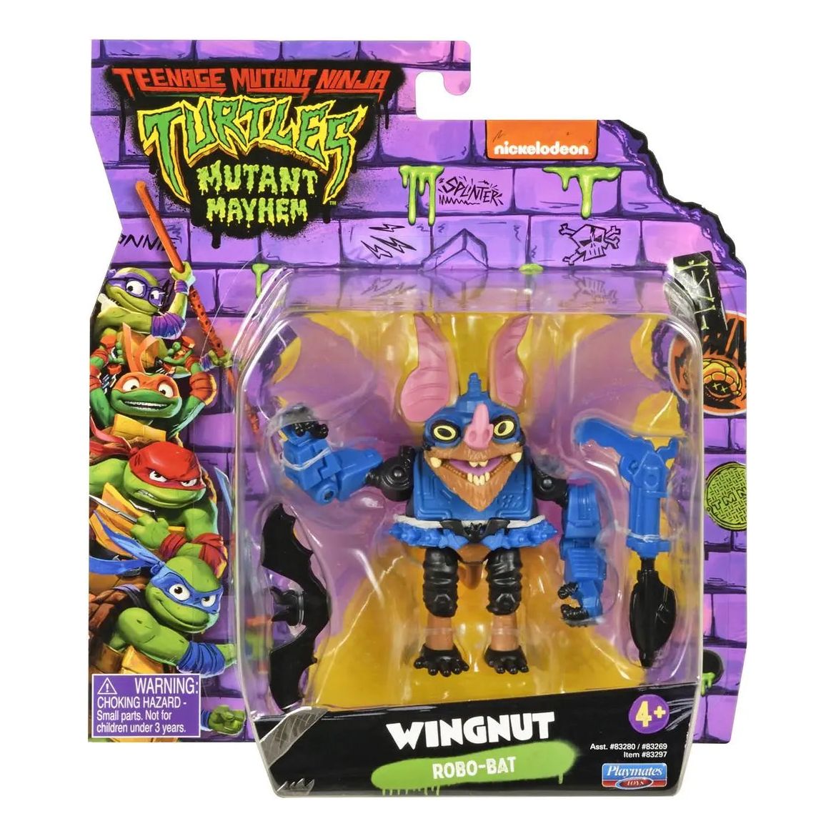 TMNT Mutant Mayhem Wingnut Action Figure Teenage Mutant Ninja Turtles