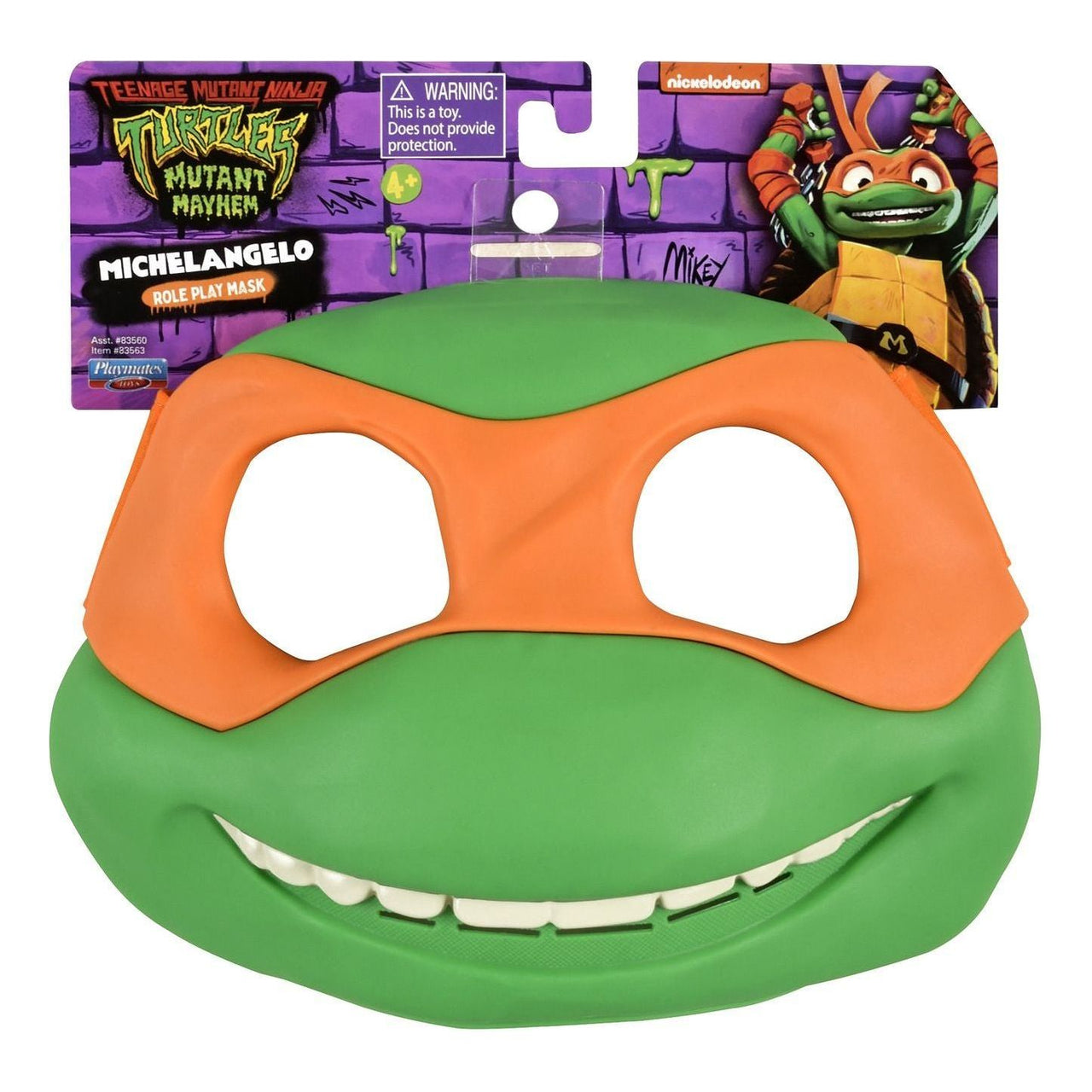 TMNT Mutant Mayhem Roleplay Mask Michaelangelo Teenage Mutant Ninja Turtles