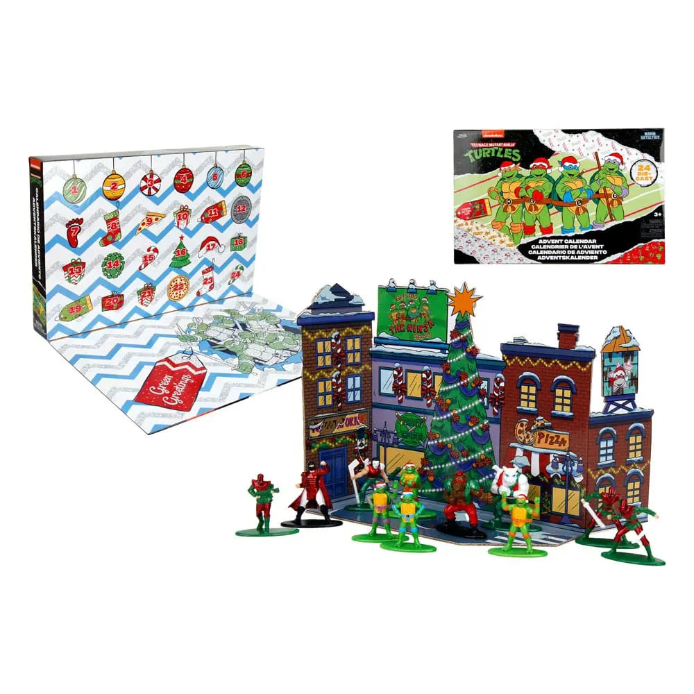 Teenage Mutant Ninja Turtles Battle Diecast Mini Figures Advent Calendar Holiday 2024 Jada Toys