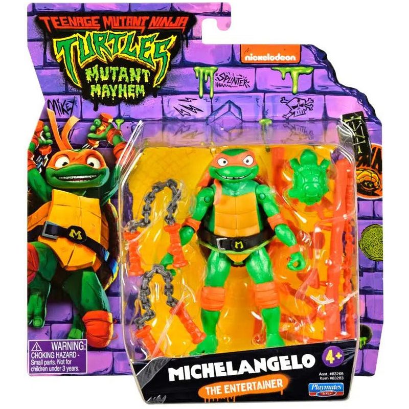 Teenage Mutant Ninja Turtles Mutant Mayhem Michelangelo Action Figure Teenage Mutant Ninja Turtles
