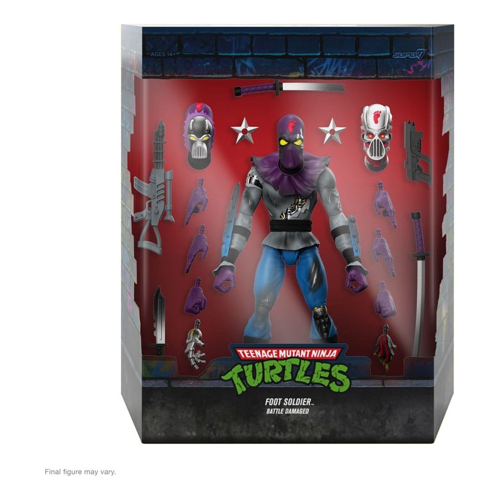 Teenage Mutant Ninja Turtles Ultimates Action Figure Foot Soldier (Battle Damaged) 18 cm Super7