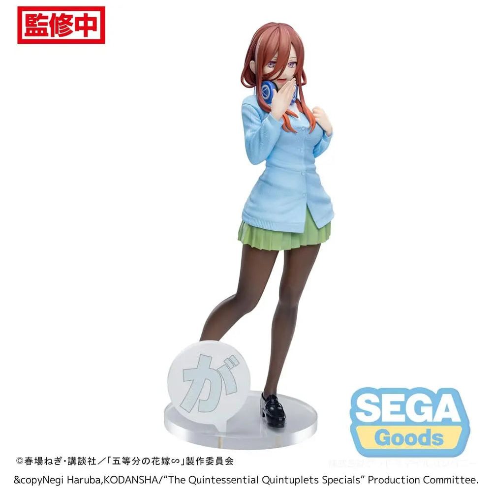 The Quintessential Quintuplets Specials Luminasta PVC Statue Miku Nakano 20 cm Sega Goods