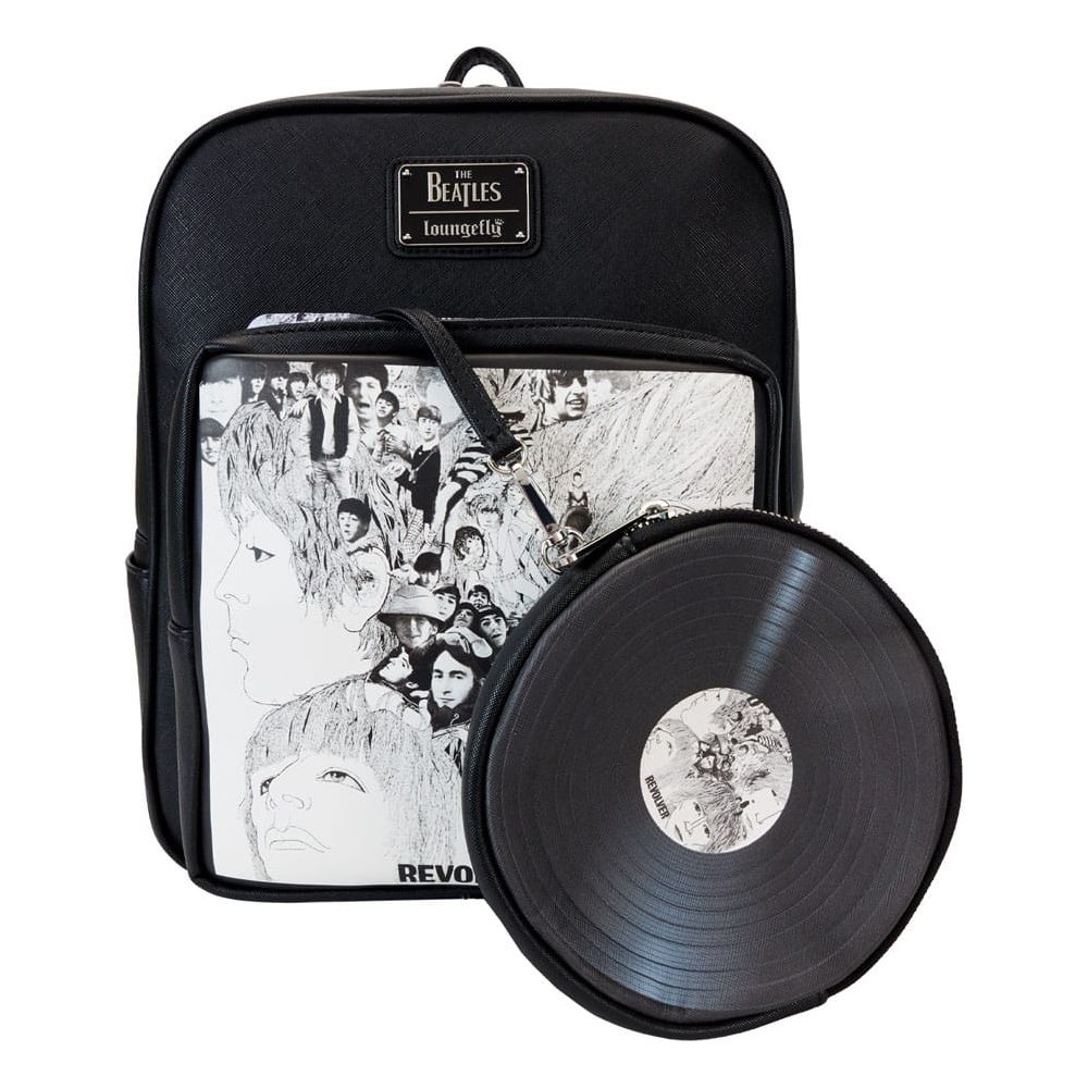 The Beatles by Loungefly Mini Backpack Revolver Album with Record Pouch Loungefly