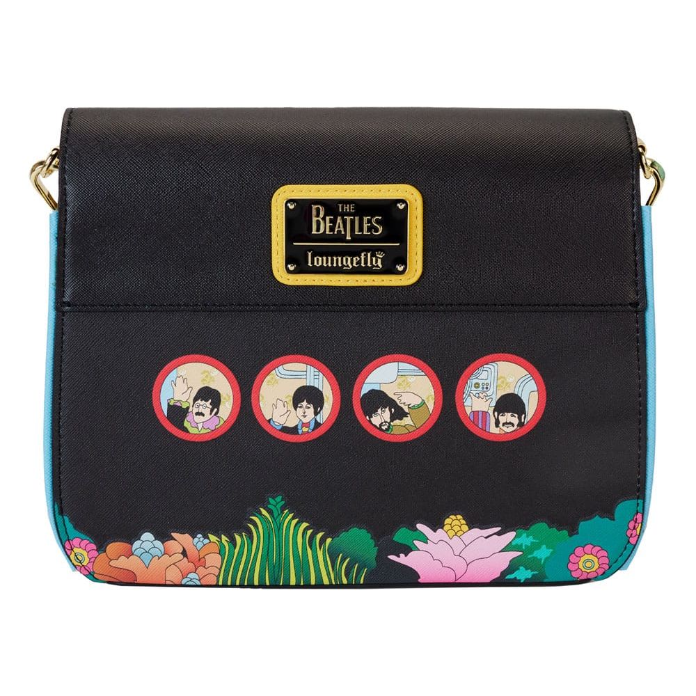 The Beatles by Loungefly Passport Bag Figural Yellow Submarine Flap Pocket Loungefly