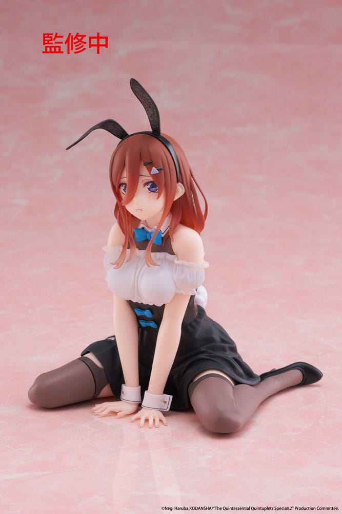 The Quintessential Quintuplets 3 PVC Statue Desktop Cute Figure Miku Nakano (Bunny Ver.) 13 cm