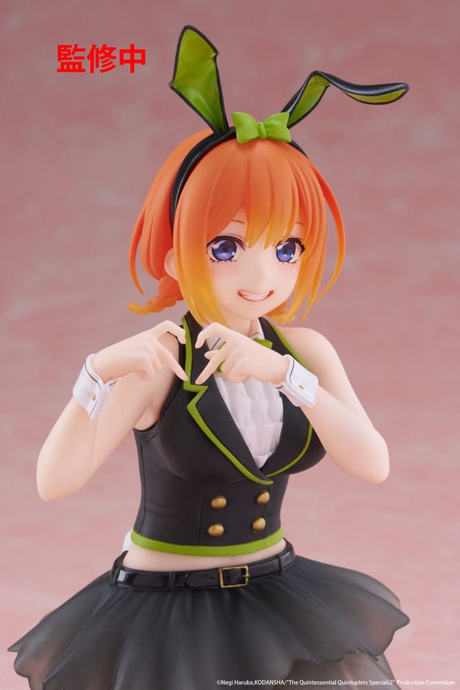 The Quintessential Quintuplets 3 PVC Statue Desktop Cute Figure Yotsuba Nakano (Bunny Ver.) 13 cm