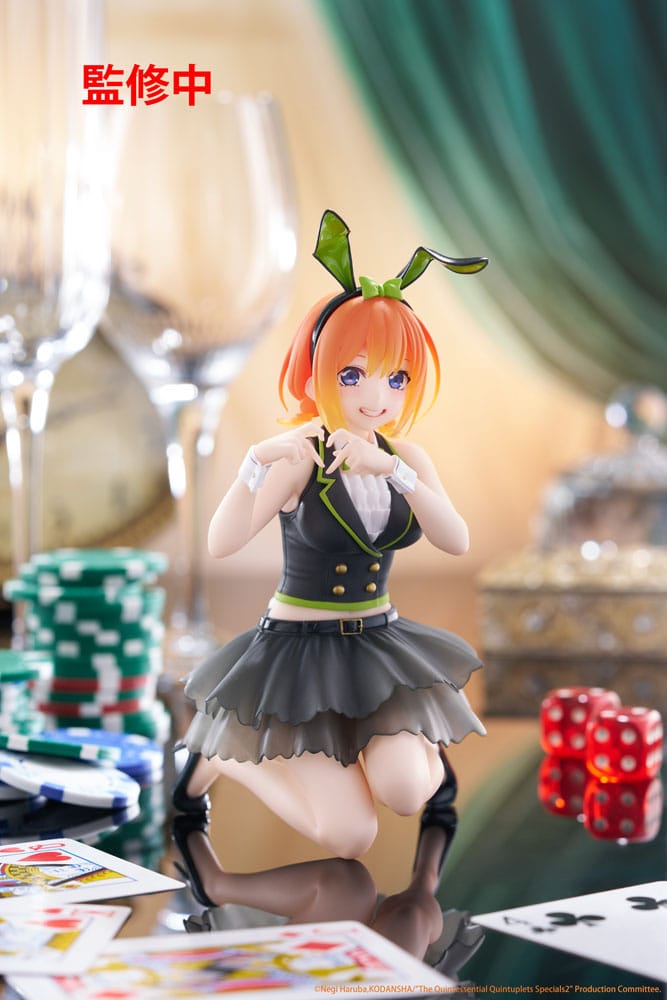 The Quintessential Quintuplets 3 PVC Statue Desktop Cute Figure Yotsuba Nakano (Bunny Ver.) 13 cm