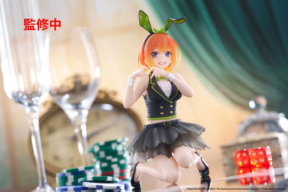 The Quintessential Quintuplets 3 PVC Statue Desktop Cute Figure Yotsuba Nakano (Bunny Ver.) 13 cm