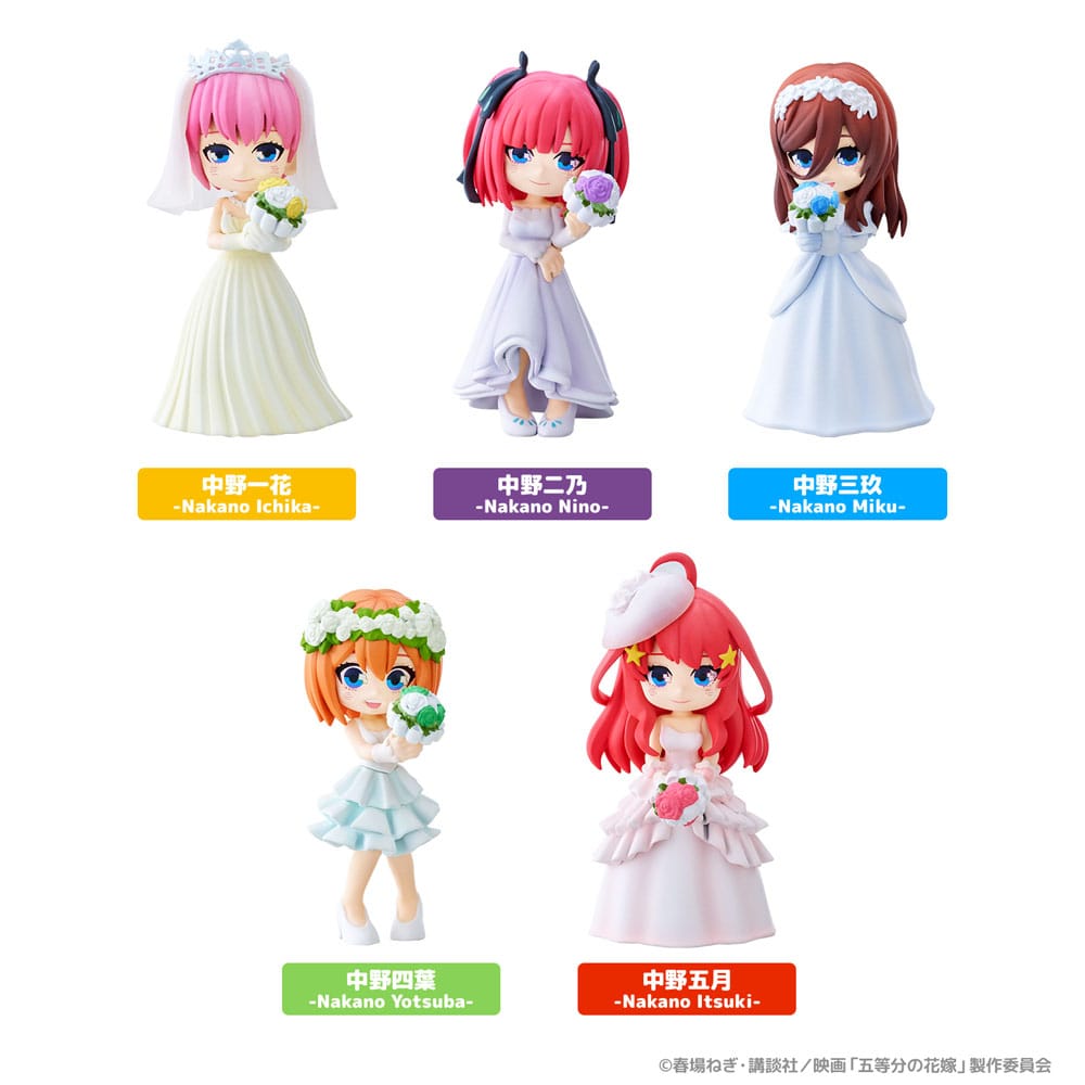 The Quintessential Quintuplets Movie PalVerse PVC Figures 9 cm Assortment 6 Pack Bushiroad